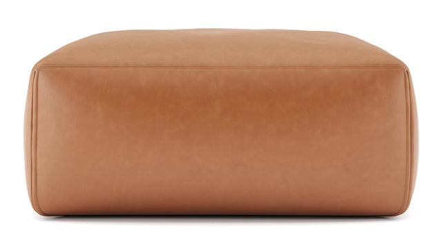 Le Mura - Le Mura Ottoman, Tan Vegan Leather