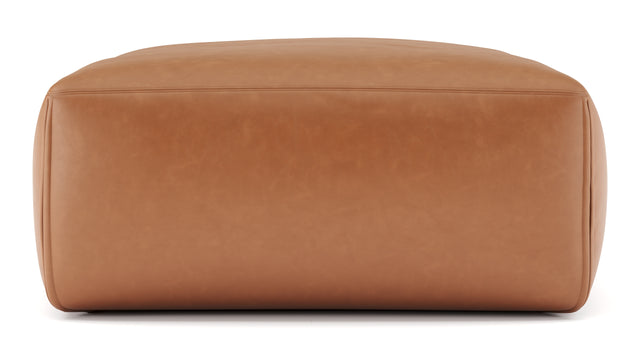 Le Mura - Le Mura Ottoman, Tan Vegan Leather