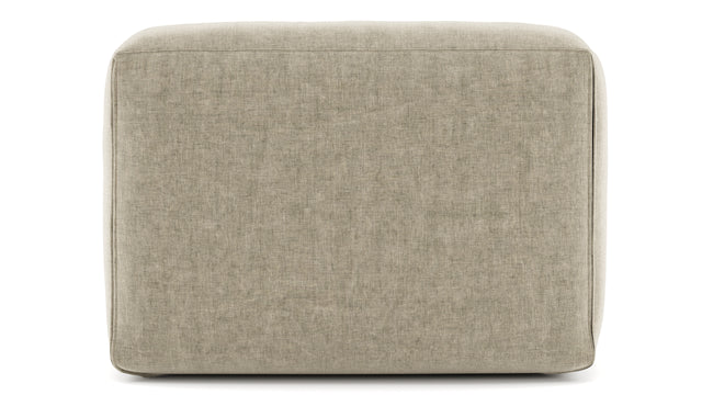 Le Mura - Le Mura Sectional Module, Armless Chair, Beige Gray Chenille