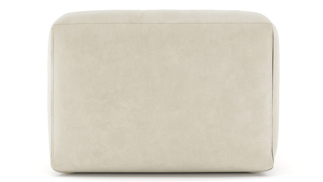 Le Mura - Le Mura Sectional Module, Armless Chair, Eggshell Vegan Suede