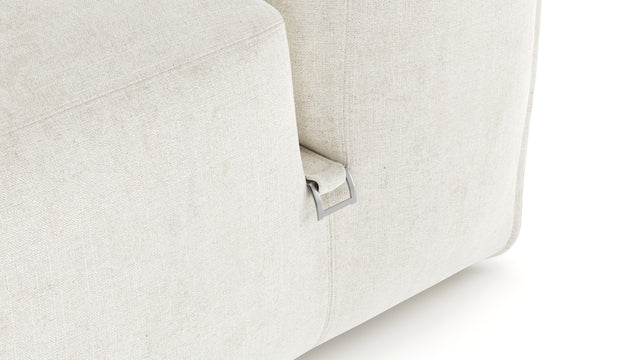 Le Mura - Le Mura Sectional Module, Armless Chair, Natural Linen