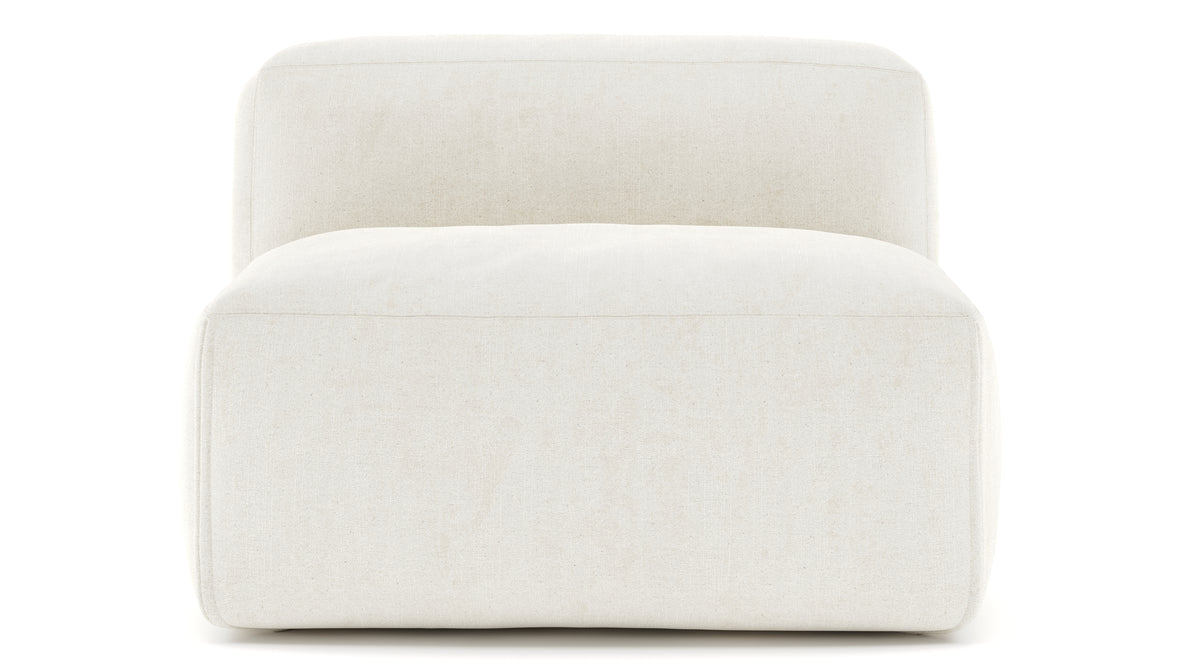 Le Mura - Le Mura Sectional Module, Armless Chair, Natural Linen