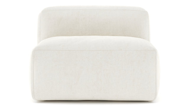 Le Mura - Le Mura Sectional Module, Armless Chair, Natural Linen