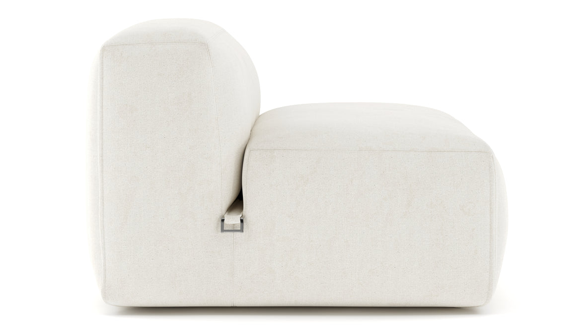 Le Mura - Le Mura Sectional Module, Armless Chair, Natural Linen