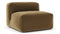 Le Mura - Le Mura Sectional Module, Armless Chair, Old Gold Luxe Velvet