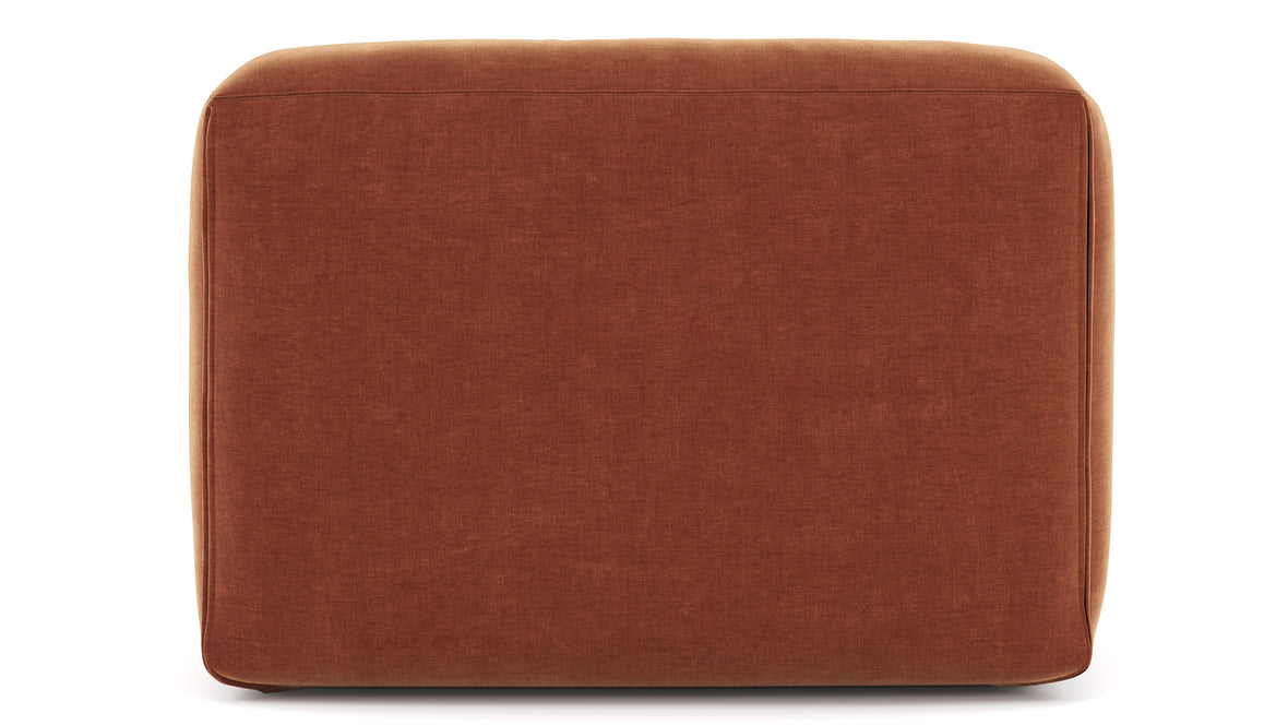 Le Mura - Le Mura Sectional Module, Armless Chair, Rust Chenille