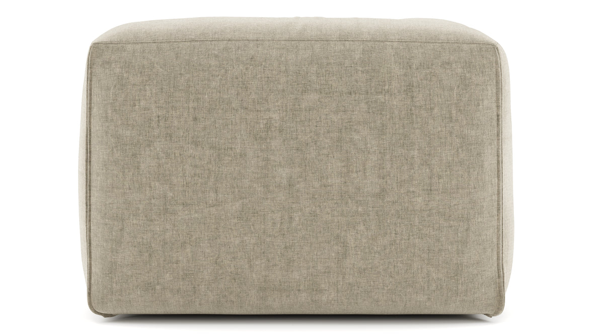 Le Mura - Le Mura Sectional Module, Left Arm, Beige Gray Chenille