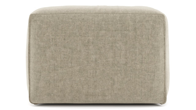 Le Mura - Le Mura Sectional Module, Left Arm, Beige Gray Chenille