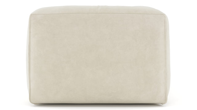 Le Mura - Le Mura Sectional Module, Left Arm, Eggshell Vegan Suede