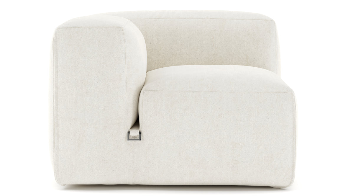 Le Mura - Le Mura Sectional Module, Left Arm, Natural Linen