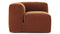 Le Mura - Le Mura Sectional Module, Left Arm, Rust Chenille