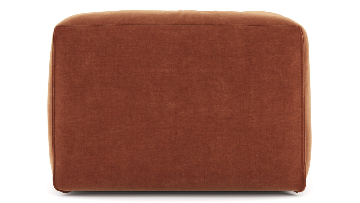 Le Mura - Le Mura Sectional Module, Left Arm, Rust Chenille