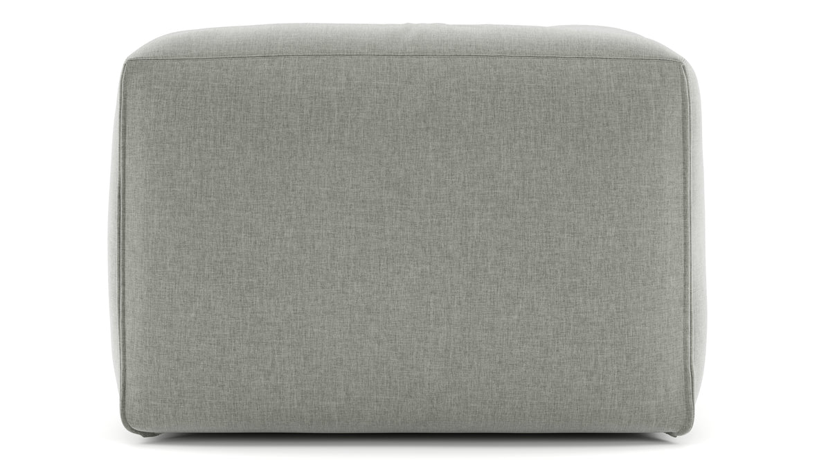 Le Mura - Le Mura Sectional Module, Left Arm, Soft Gray Brushed Weave