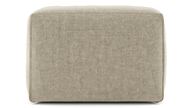 Le Mura - Le Mura Sectional Module, Right Arm, Beige Gray Chenille