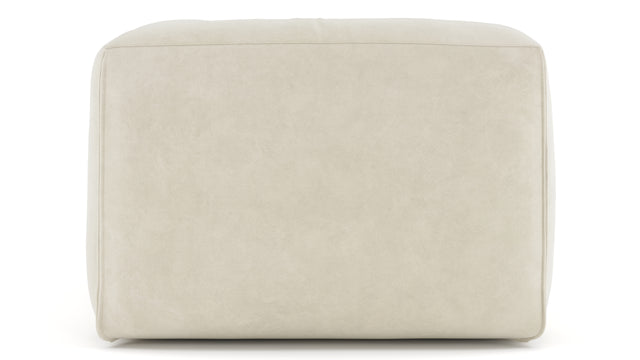 Le Mura - Le Mura Sectional Module, Right Arm, Eggshell Vegan Suede