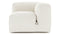 Le Mura - Le Mura Sectional Module, Right Arm, Natural Linen