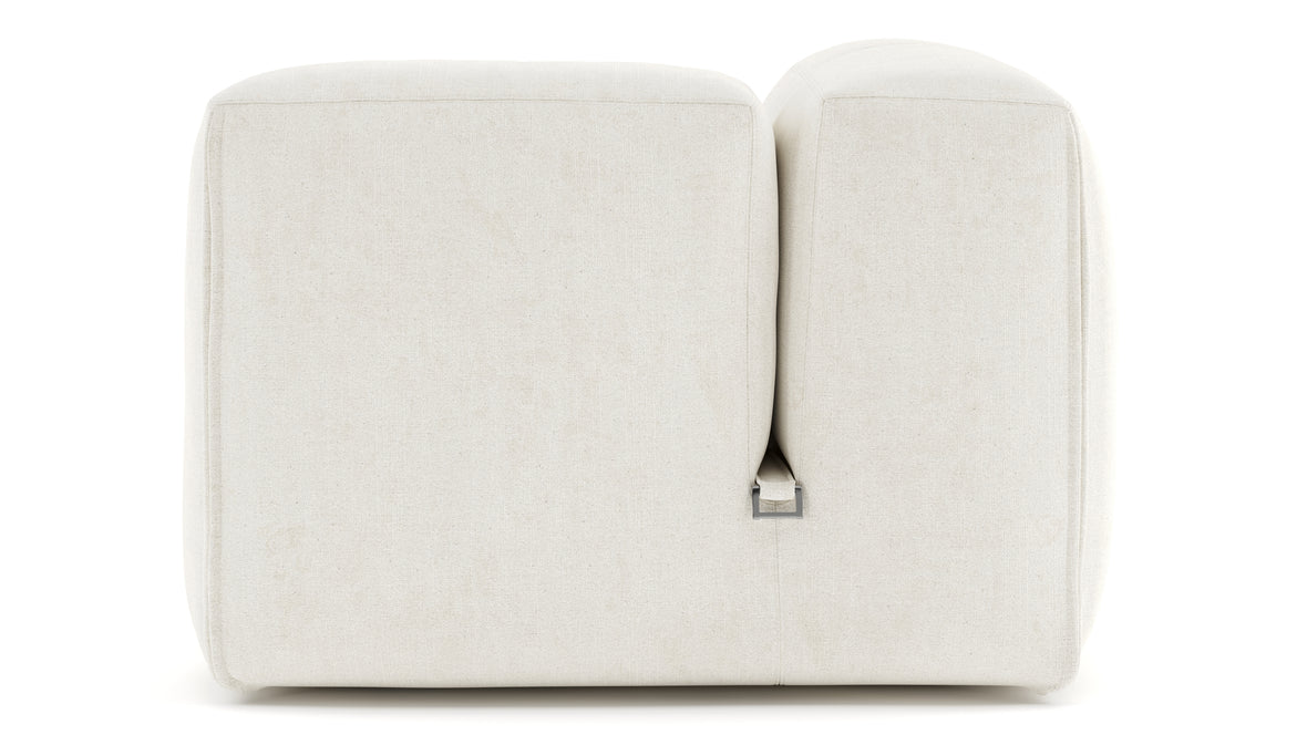 Le Mura - Le Mura Sectional Module, Right Arm, Natural Linen