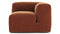 Le Mura - Le Mura Sectional Module, Right Arm, Rust Chenille