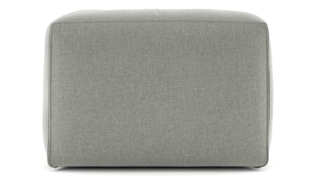 Le Mura - Le Mura Sectional Module, Right Arm, Soft Gray Brushed Weave