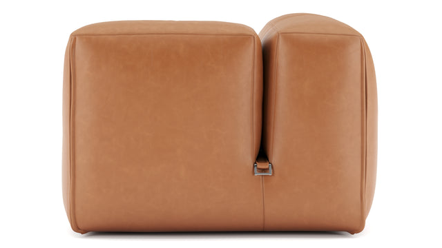 Le Mura - Le Mura Sectional Module, Right Arm, Tan Vegan Leather