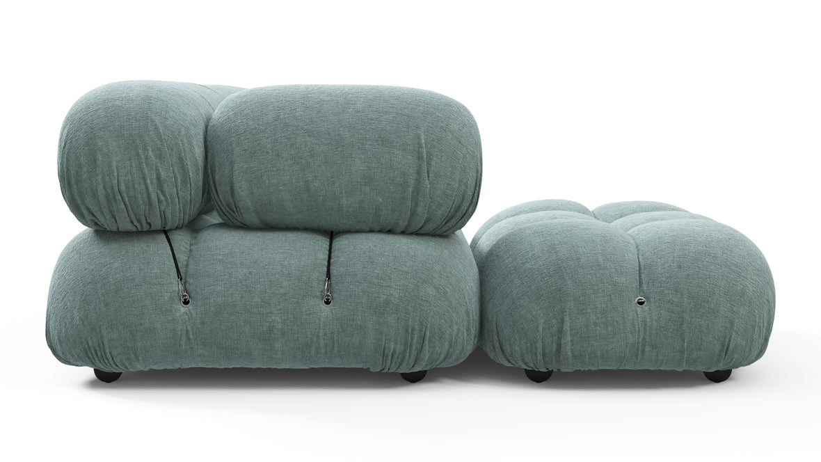 Belia - Belia Sectional, Left Chaise, Cerulean Chenille