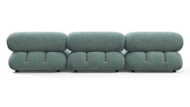 Belia - Belia Sectional, Left Chaise, Cerulean Chenille