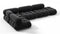 Belia - Belia Sectional, Left Corner, Black Velvet