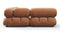 Belia - Belia Sectional, Left Corner, Tan Vegan Leather