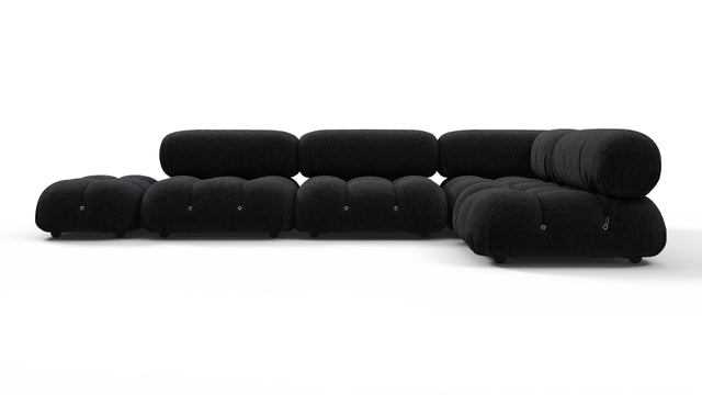 Belia - Belia Sectional, Right Corner, Black Boucle