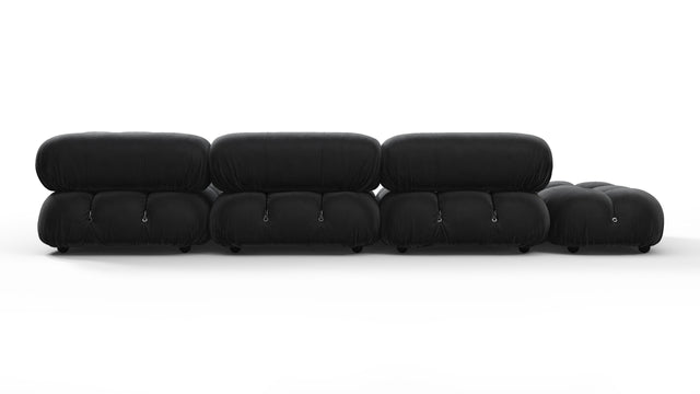 Belia - Belia Sectional, Right Corner, Black Velvet