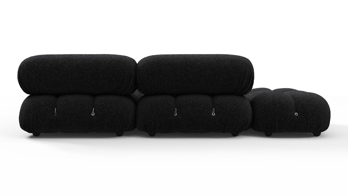 Belia - Belia Sectional, Small Right Corner, Black Boucle