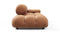 Belia - Belia Open End Sofa, Left, Tan Vegan Leather