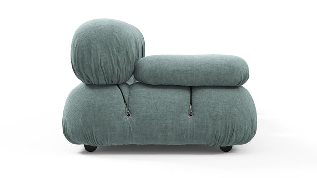 Belia - Belia Open End Sofa, Right, Cerulean Chenille