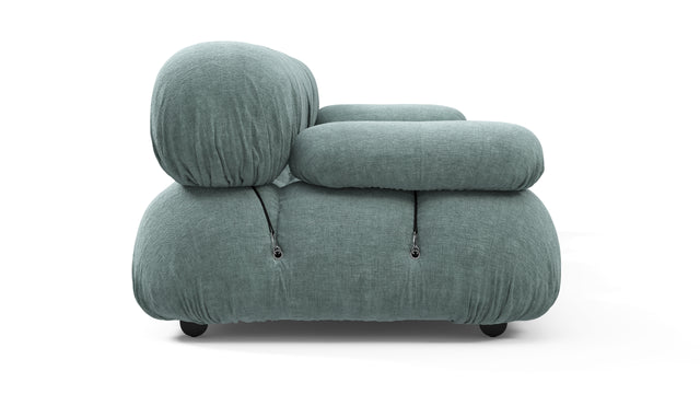 Belia - Belia Three Seater Sofa, Cerulean Chenille