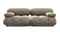 Belia - Belia Two Seater Sofa, Greige Velvet