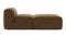 Le Mura - Le Mura Modular Chaise, Brown Vegan Suede