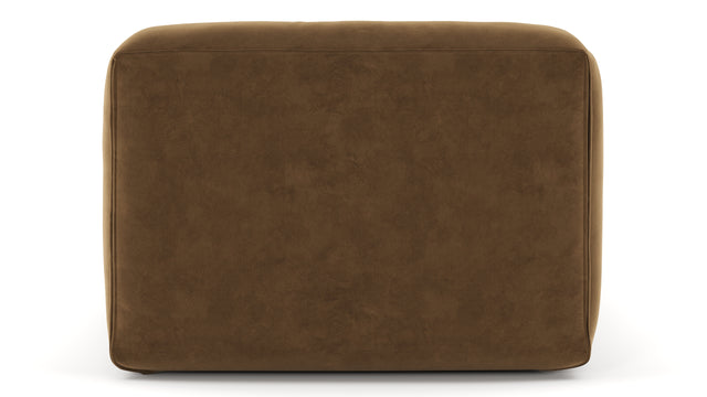 Le Mura - Le Mura Modular Chaise, Brown Vegan Suede