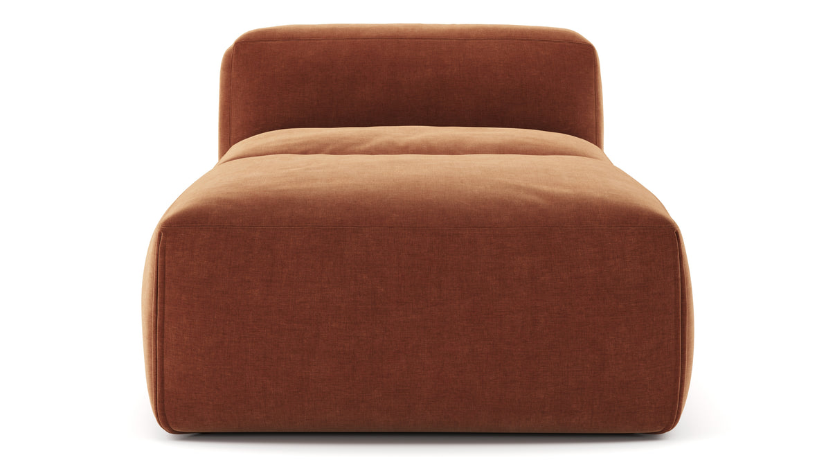 Le Mura - Le Mura Modular Chaise, Rust Chenille