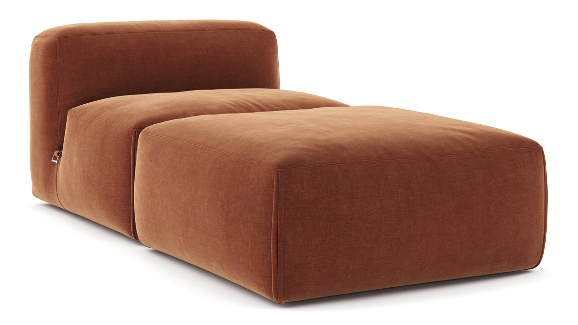 Le Mura - Le Mura Modular Chaise, Rust Chenille