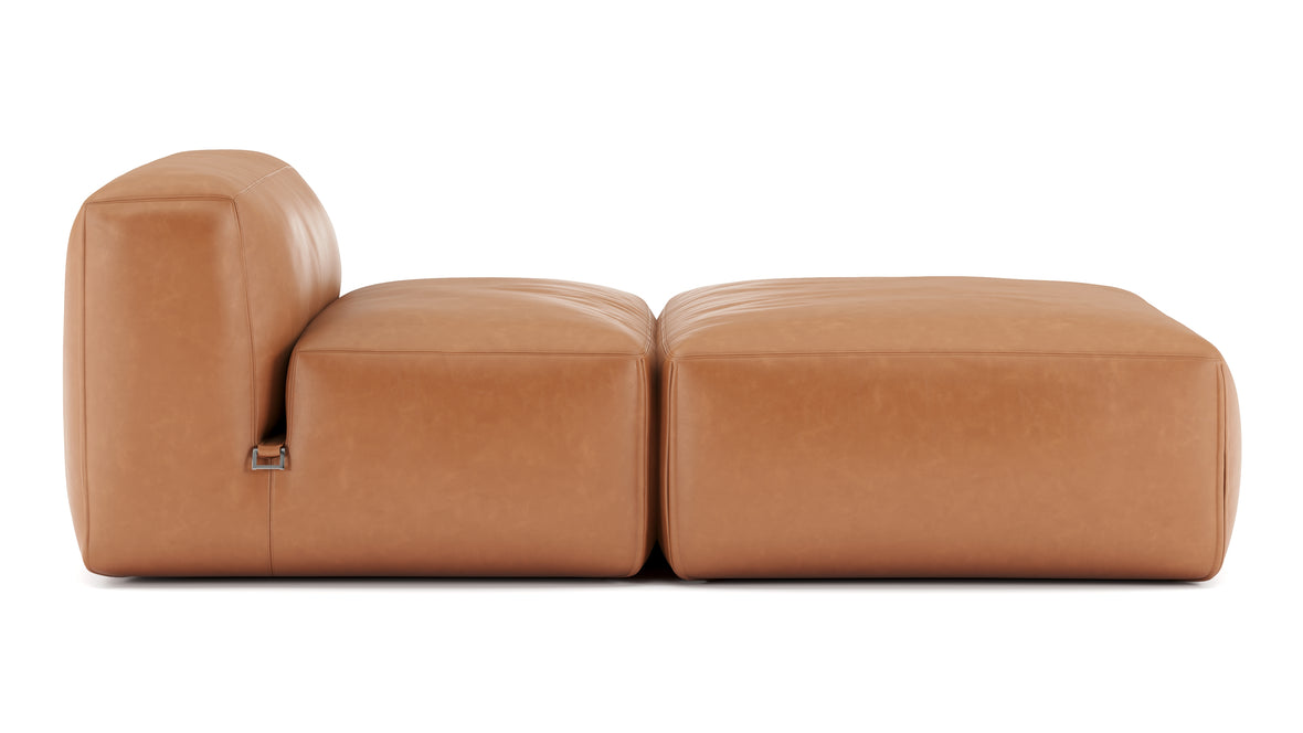 Le Mura - Le Mura Modular Chaise, Tan Vegan Leather