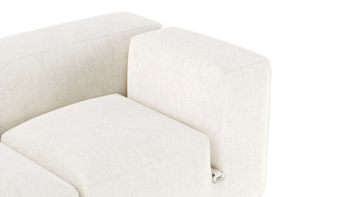 Le Mura - Le Mura Open End Sofa, Left, Natural Linen