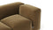 Le Mura - Le Mura Open End Sofa, Left, Old Gold Luxe Velvet