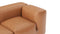 Le Mura - Le Mura Open End Sofa, Left, Tan Vegan Leather