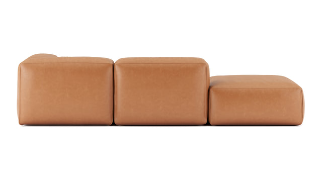 Le Mura - Le Mura Open End Sofa, Left, Tan Vegan Leather