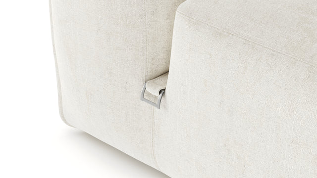 Le Mura - Le Mura Open End Sofa, Right, Natural Linen