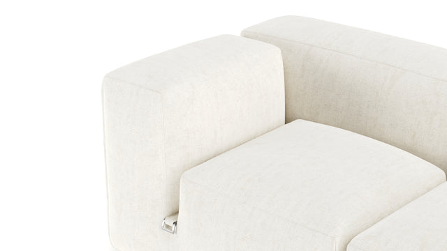 Le Mura - Le Mura Open End Sofa, Right, Natural Linen