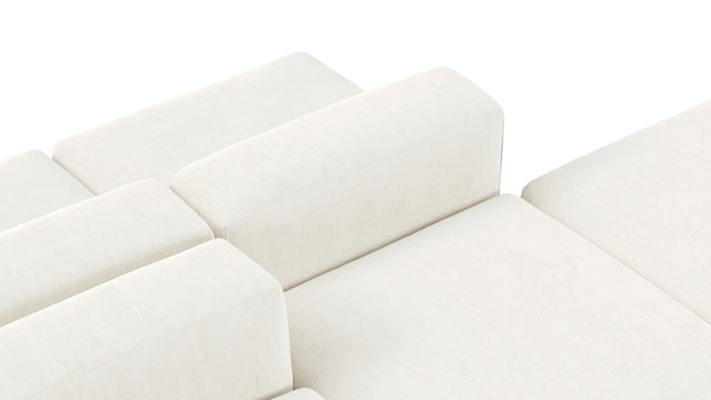 Le Mura - Le Mura Sectional Sofa, Dual Aspect, Left, Natural Linen