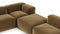 Le Mura - Le Mura Sectional Sofa, Eight Seater, Left, Old Gold Luxe Velvet