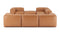 Le Mura - Le Mura Sectional Sofa, Eight Seater, Right, Tan Vegan Leather