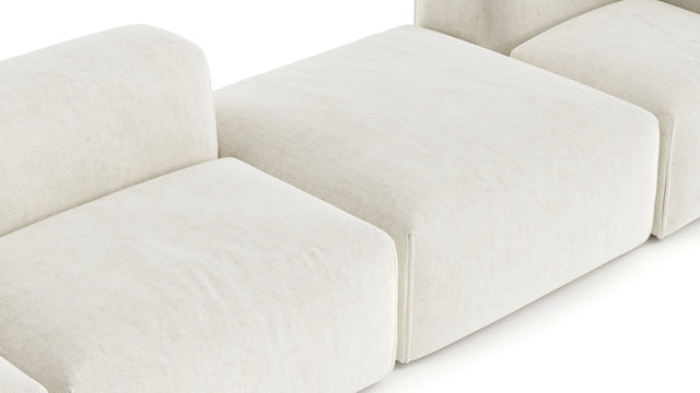 Le Mura - Le Mura Sectional Sofa, Four Seater, Right, Natural Linen